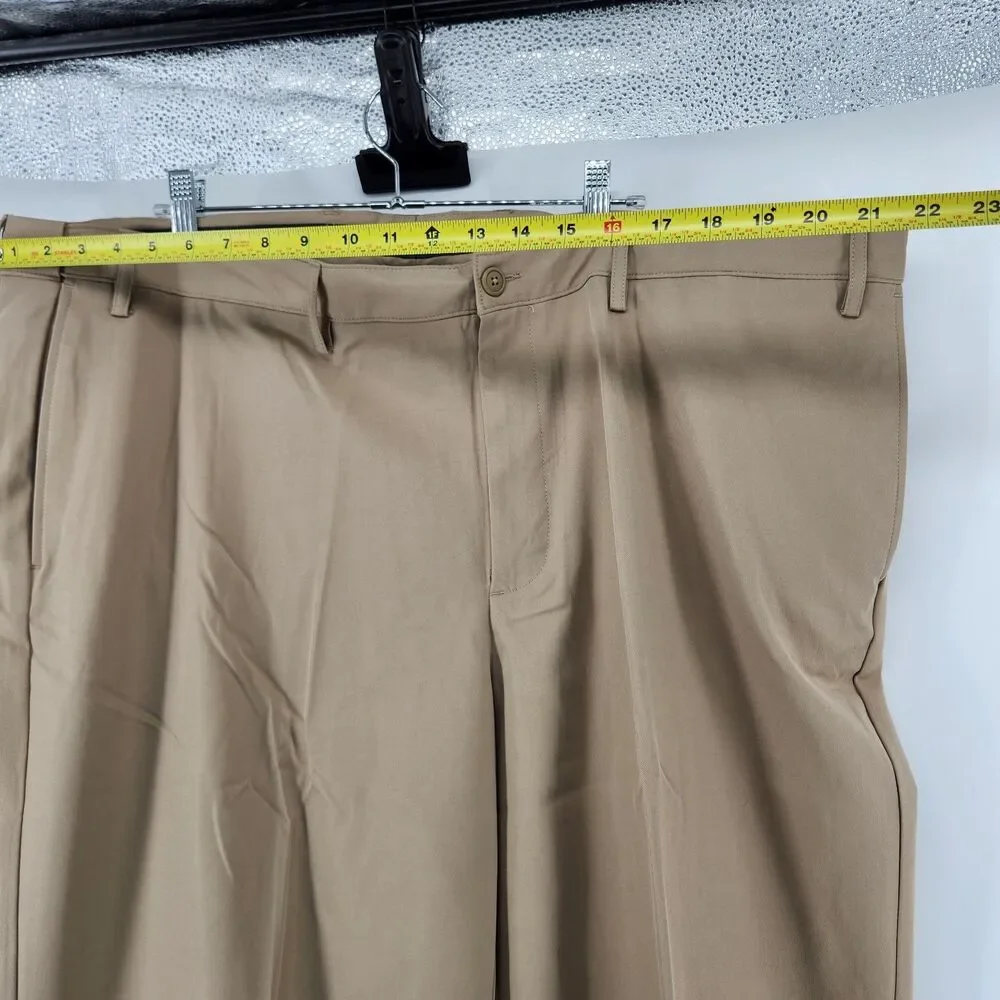 Lands End‎ Traditional Fit Khaki Chino Pants Mens 46x32 Beige